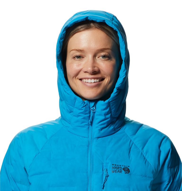 Azure Women's Mountain Hardwear Stretchdown™ Hoodie | UK-207953