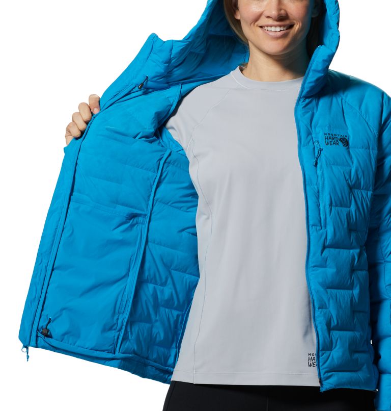 Azure Women's Mountain Hardwear Stretchdown™ Hoodie | UK-207953