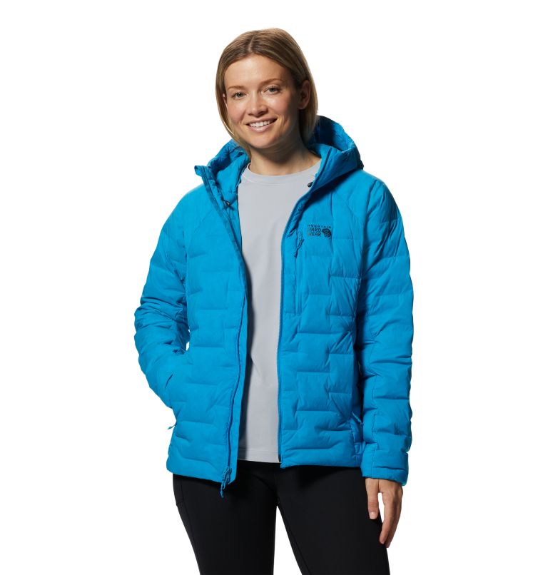 Azure Women's Mountain Hardwear Stretchdown™ Hoodie | UK-207953