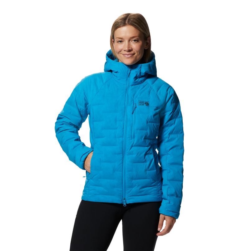 Azure Women\'s Mountain Hardwear Stretchdown™ Hoodie | UK-207953