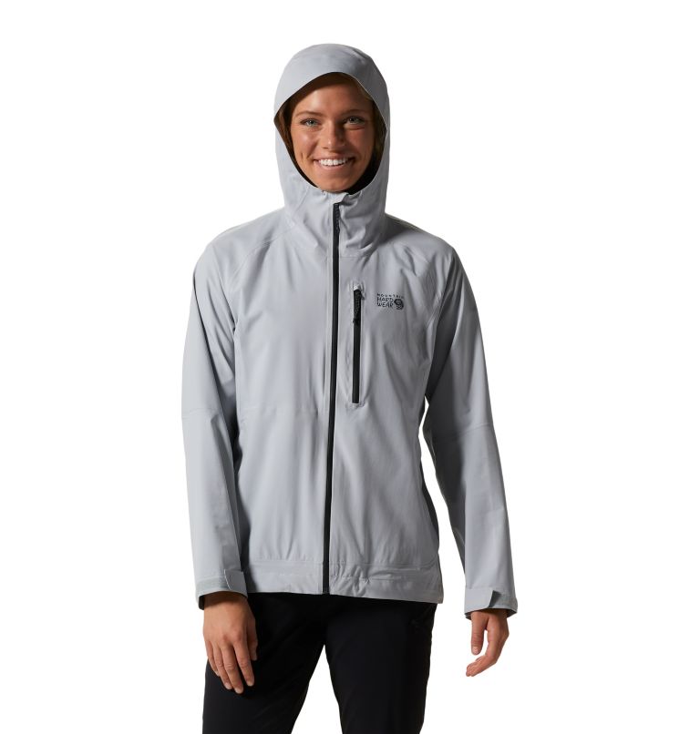 Beige Women\'s Mountain Hardwear Stretch Ozonic™ Jackets | UK-370298