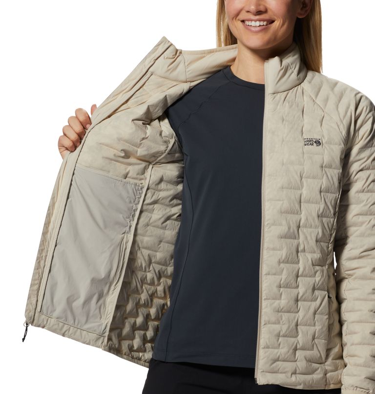 Beige Women's Mountain Hardwear Stretchdown™ Jackets | UK-648205