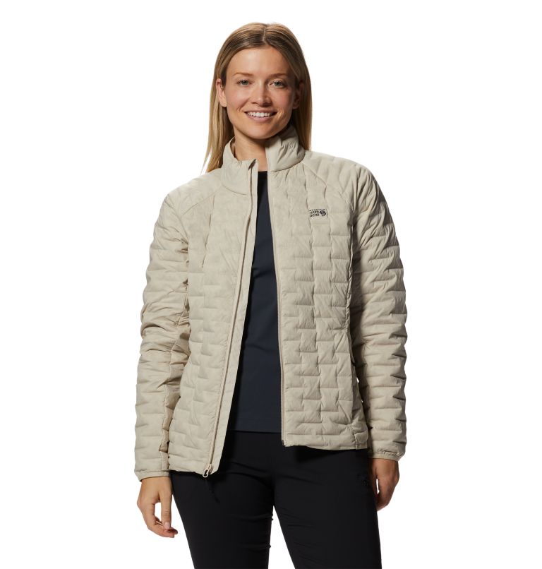 Beige Women's Mountain Hardwear Stretchdown™ Jackets | UK-648205