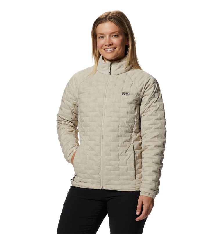 Beige Women\'s Mountain Hardwear Stretchdown™ Jackets | UK-648205