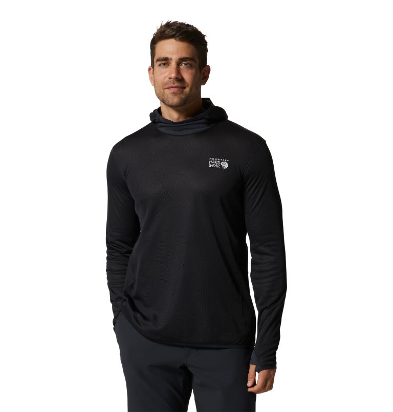 Black Men\'s Mountain Hardwear AirMesh™ Hoodie | UK-082694