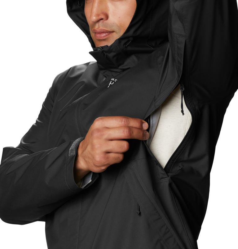 Black Men's Mountain Hardwear Granite Jackets | UK-862910