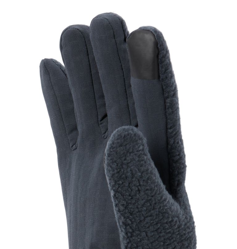 Black Men's Mountain Hardwear HiCamp Sherpa Gloves | UK-684209