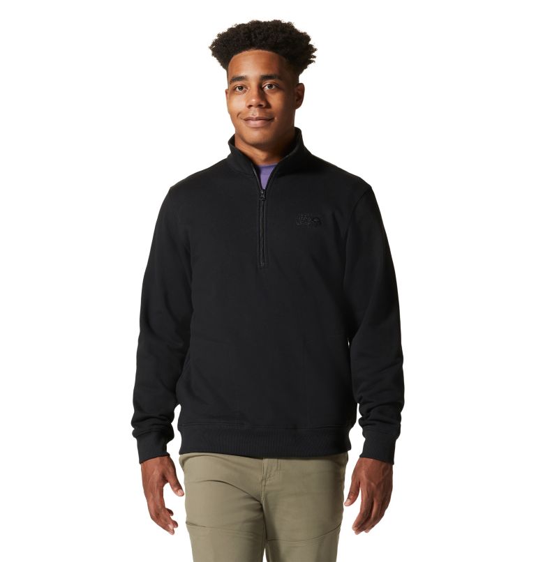 Black Men's Mountain Hardwear MHW Logo Pullover | UK-914628