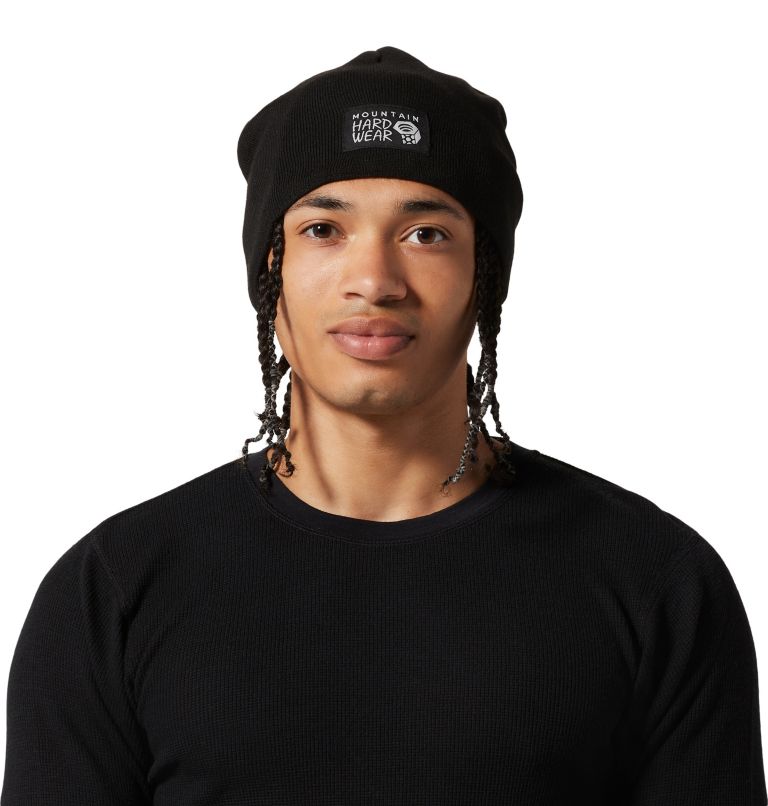 Black Men\'s Mountain Hardwear MHW Logo™ Beanie | UK-049876