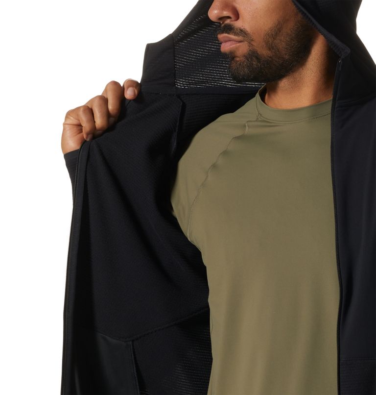 Black Men's Mountain Hardwear Stratus Range™ Hoodie | UK-801369