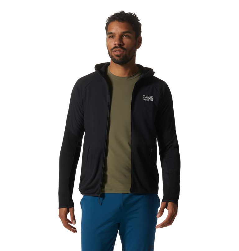 Black Men's Mountain Hardwear Stratus Range™ Hoodie | UK-801369