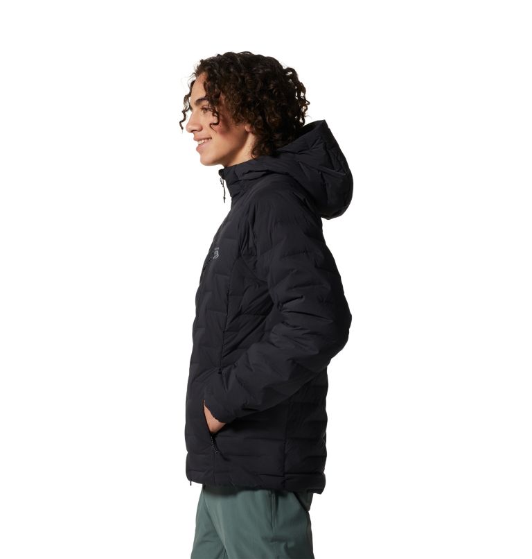 Black Men's Mountain Hardwear Stretchdown™ Hoodie | UK-780354