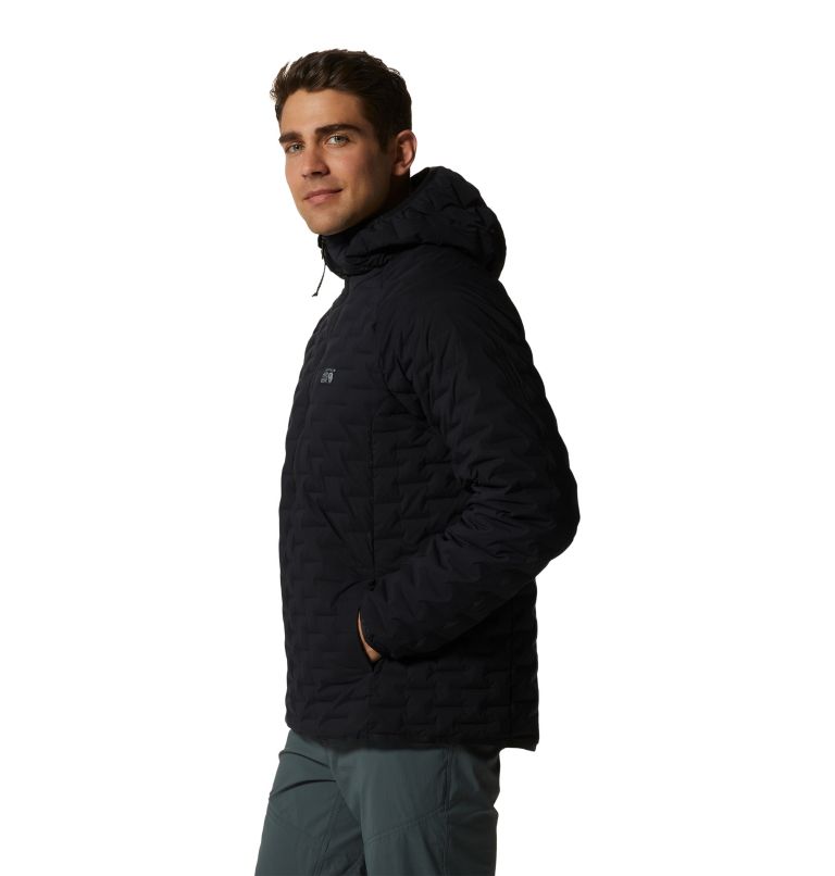 Black Men's Mountain Hardwear Stretchdown™ Pullover | UK-975826