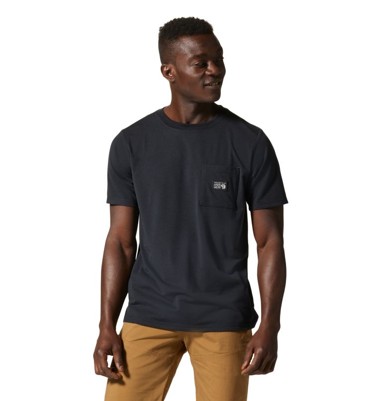 Black Men's Mountain Hardwear Wander Pass™ T Shirts | UK-932465