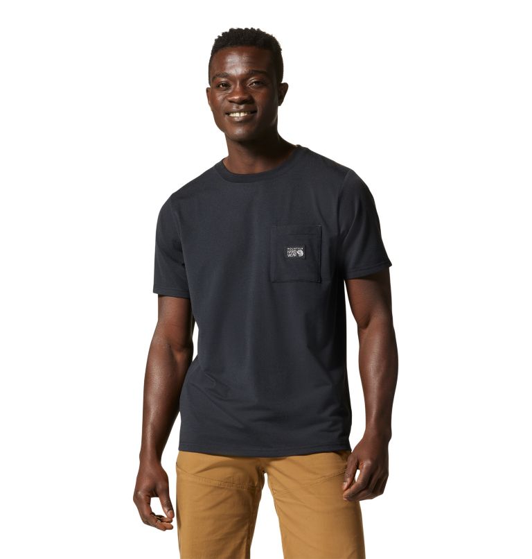 Black Men\'s Mountain Hardwear Wander Pass™ T Shirts | UK-932465