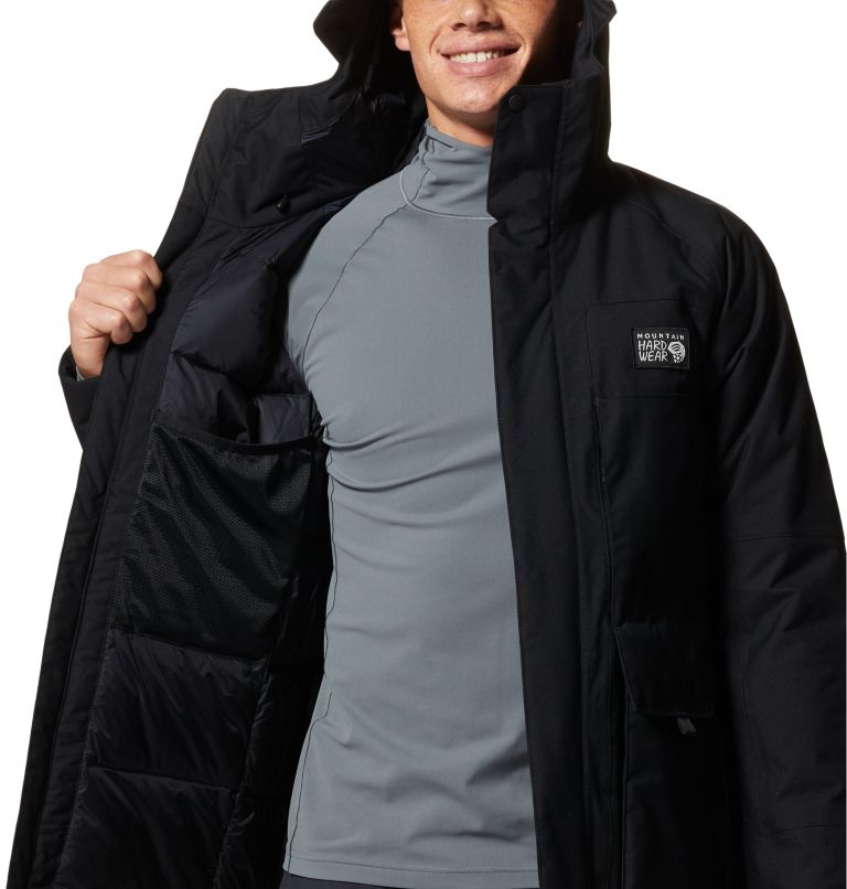 Black Men's Mountain Hardwear Weather Down™ Parka Jackets | UK-401975