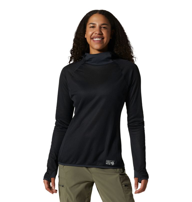 Black Women\'s Mountain Hardwear AirMesh™ Hoodie | UK-319720