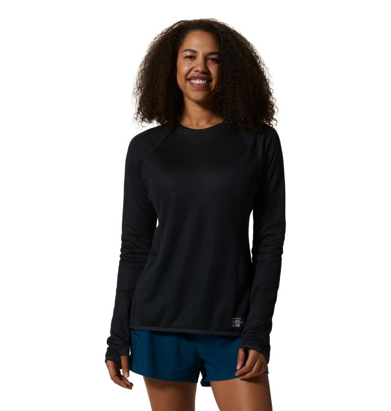 Black Women\'s Mountain Hardwear AirMesh™ Sweatshirt | UK-762903