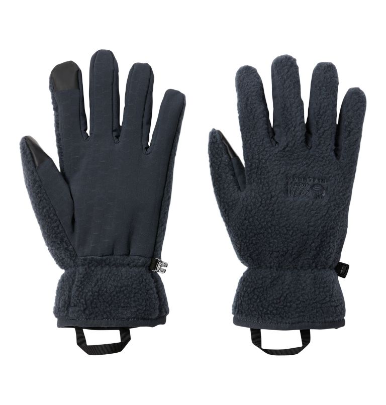 Black Women\'s Mountain Hardwear HiCamp Sherpa Gloves | UK-270461