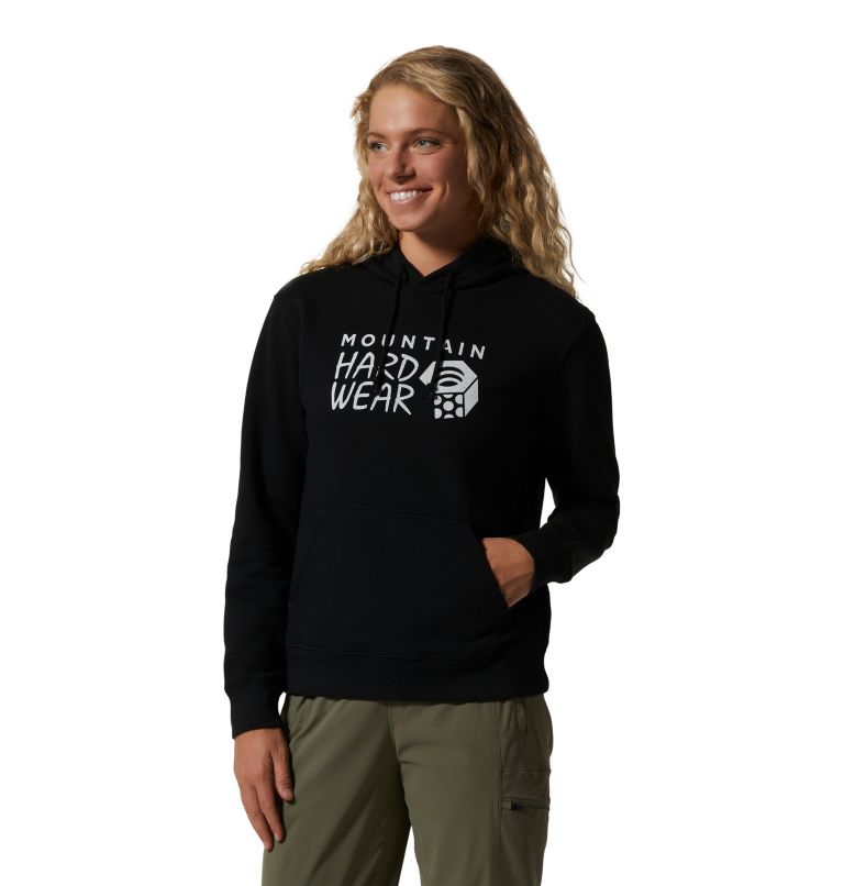 Black Women\'s Mountain Hardwear MHW Logo Pullover | UK-201463