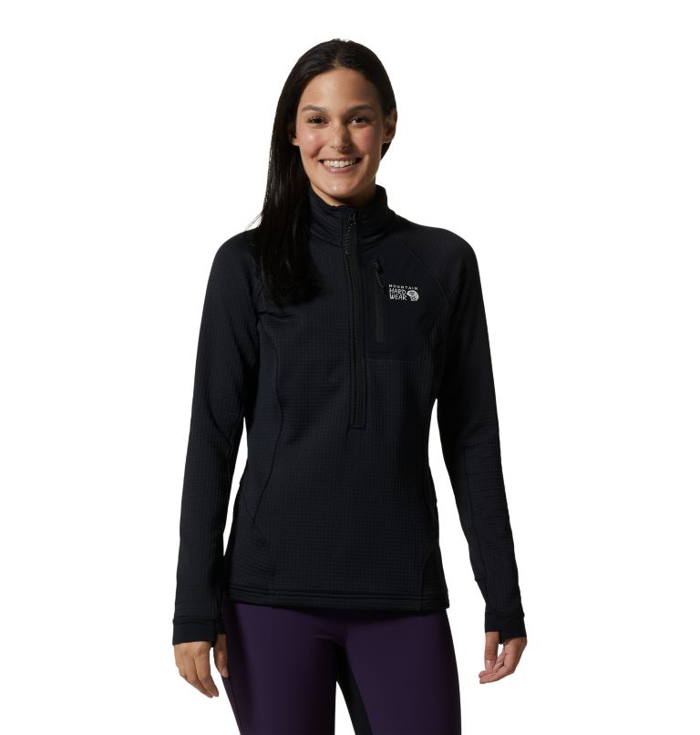 Black Women\'s Mountain Hardwear Polartec® Power Grid™ Jackets | UK-036951