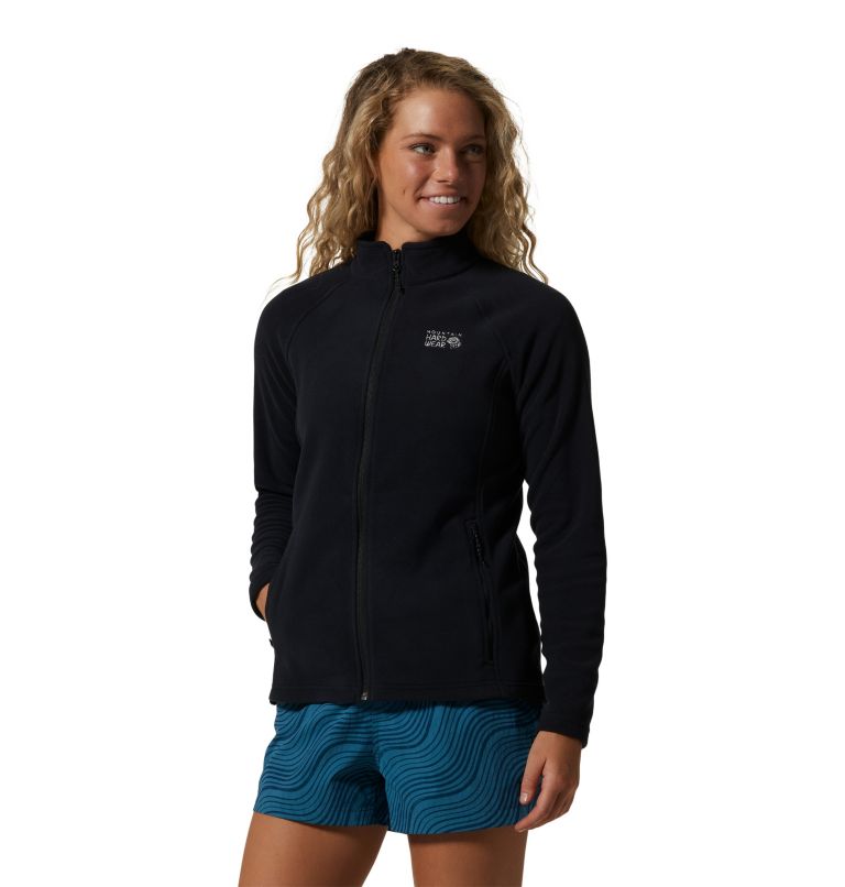 Black Women's Mountain Hardwear Polartec® Fleece Jackets | UK-576018