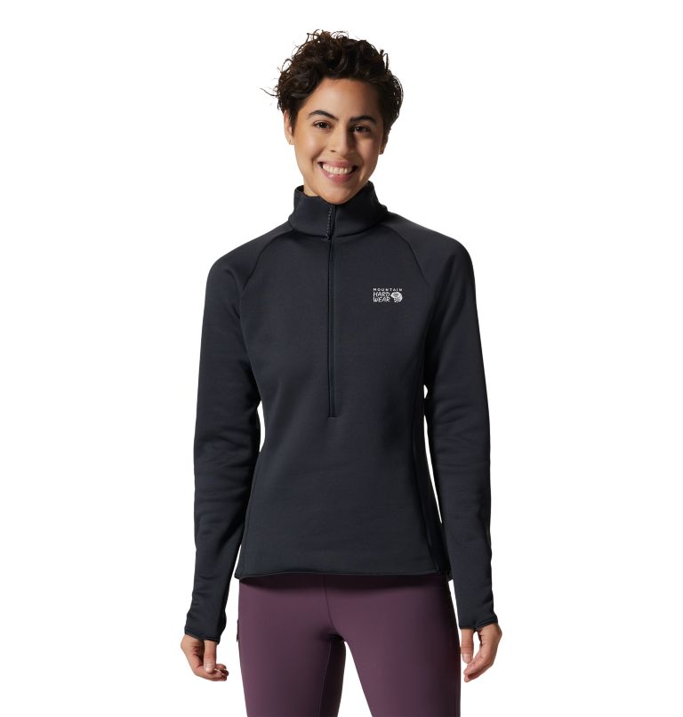 Black Women\'s Mountain Hardwear Polartec® Power Stretch® Pro Pullover | UK-749618