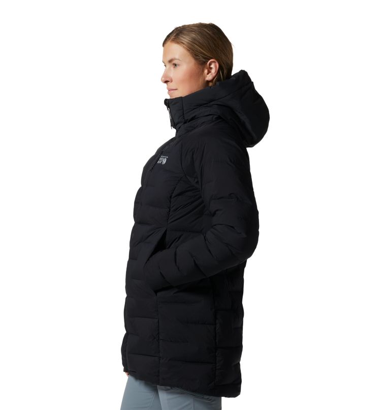 Black Women's Mountain Hardwear Stretchdown™ Parka Jackets | UK-683210