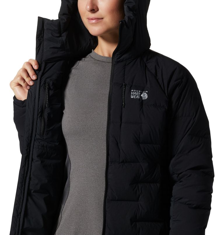 Black Women's Mountain Hardwear Stretchdown™ Parka Jackets | UK-683210