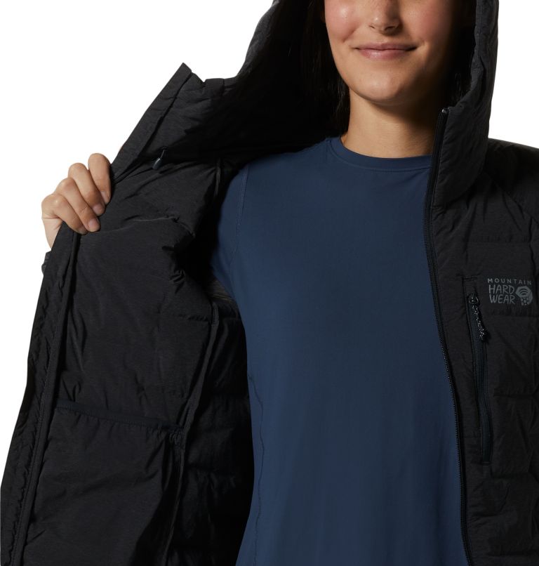 Black Women's Mountain Hardwear Stretchdown™ Hoodie | UK-769405