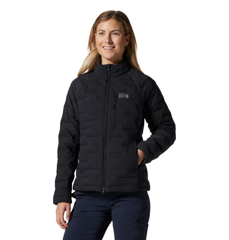 Black Women\'s Mountain Hardwear Stretchdown™ Jackets | UK-950346