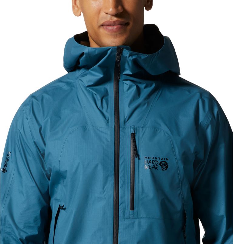 Blue Men's Mountain Hardwear Exposure 2™ Gore-Tex Paclite® Plus Jackets | UK-362514