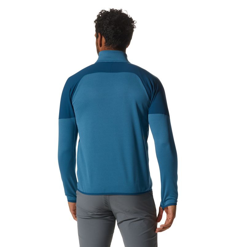 Blue Men's Mountain Hardwear Stratus Range™ Fleece Jackets | UK-730985