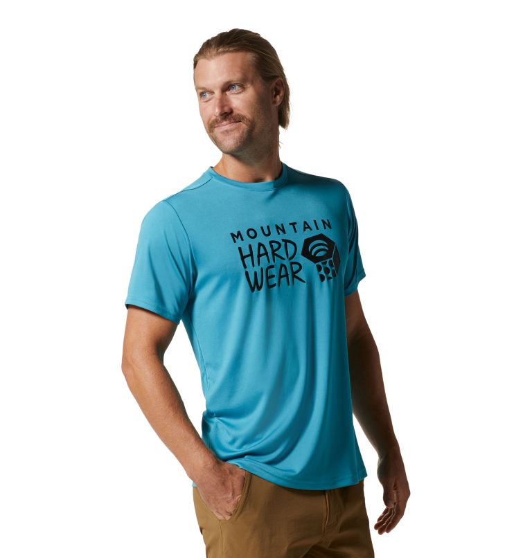 Blue Men's Mountain Hardwear Wicked Tech™ T Shirts | UK-247618