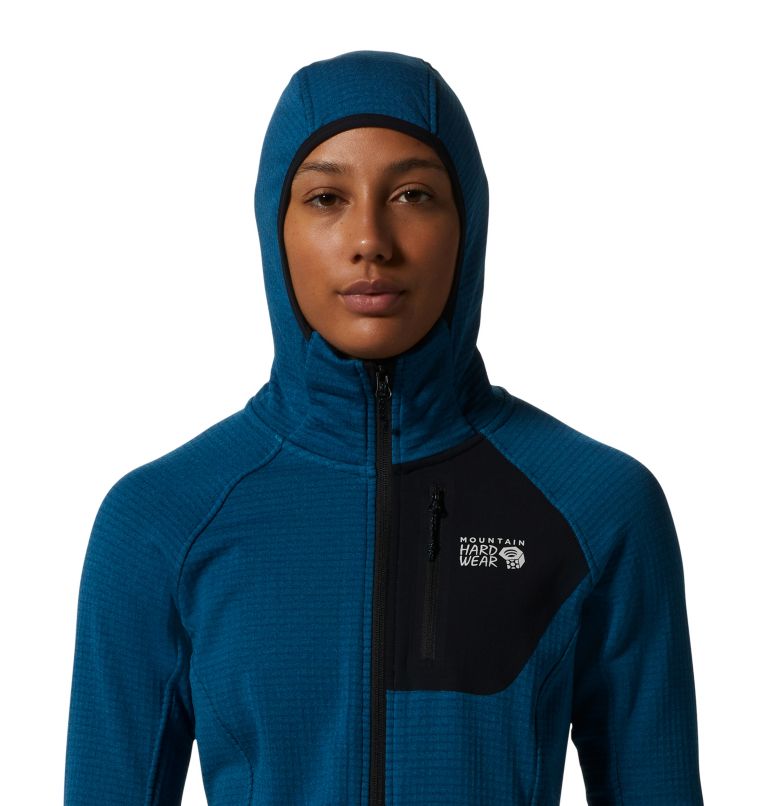 Blue Women's Mountain Hardwear Polartec® Power Grid™ Hoodie | UK-753214