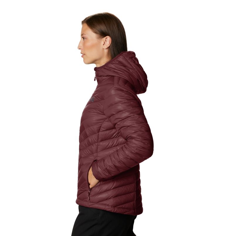 Burgundy Women's Mountain Hardwear Glen Alpine Hoodie | UK-057823