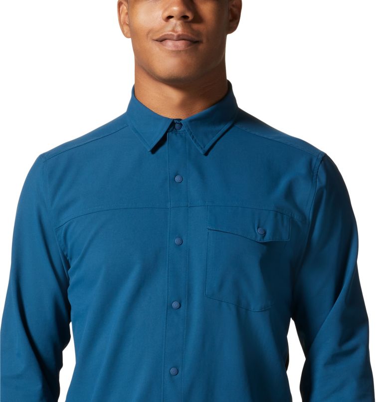 Dark Blue Men's Mountain Hardwear Shade Lite™ Shirts | UK-510928