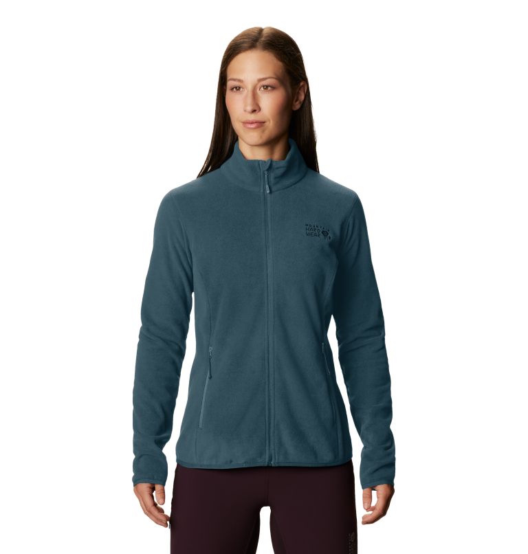 Dark Blue Women\'s Mountain Hardwear Wintun Fleece Jackets | UK-306159