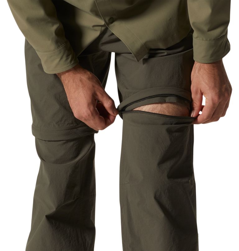 Dark Green Men's Mountain Hardwear Basin™ Trek Convertible Pants | UK-243587