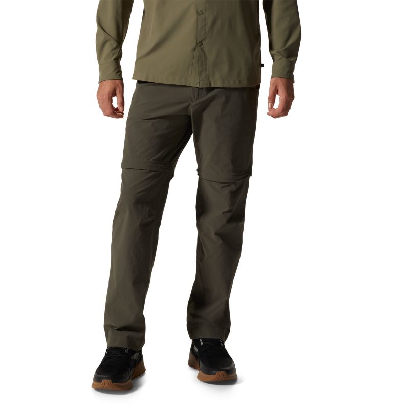 Dark Green Men\'s Mountain Hardwear Basin™ Trek Convertible Pants | UK-243587