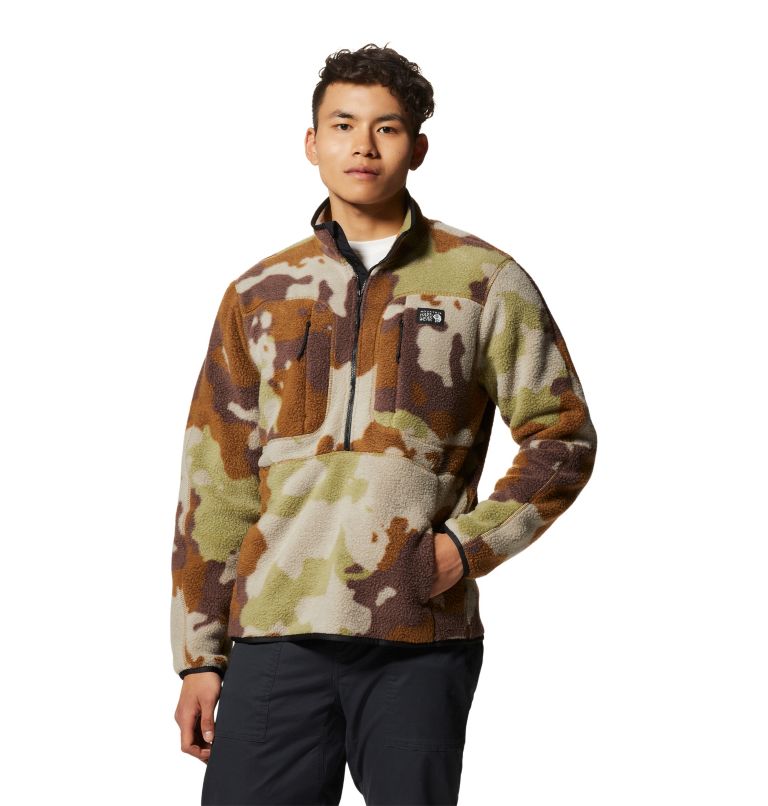 Deep Green Camo Men's Mountain Hardwear HiCamp™ Pullover | UK-635472