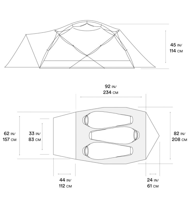 Deep Green Red Outdoor Mountain Hardwear Trango™ 3 Tents | UK-135976