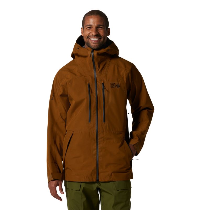 Gold Brown Men\'s Mountain Hardwear Boundary Ridge™ GORE-TEX Jackets | UK-586704