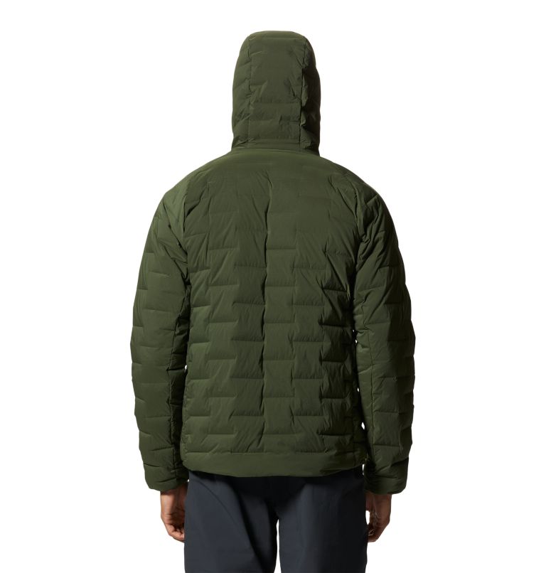 Green Men's Mountain Hardwear Stretchdown™ Hoodie | UK-354689