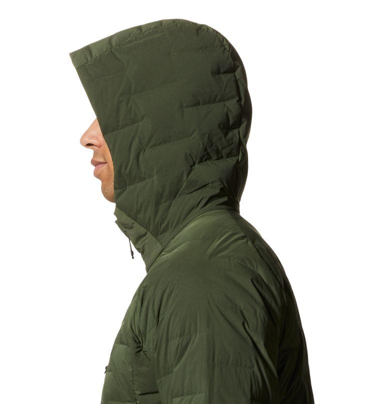 Green Men's Mountain Hardwear Stretchdown™ Hoodie | UK-354689