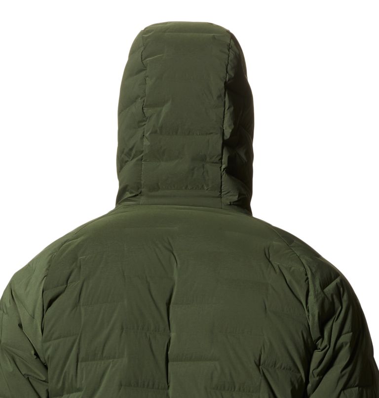 Green Men's Mountain Hardwear Stretchdown™ Hoodie | UK-354689