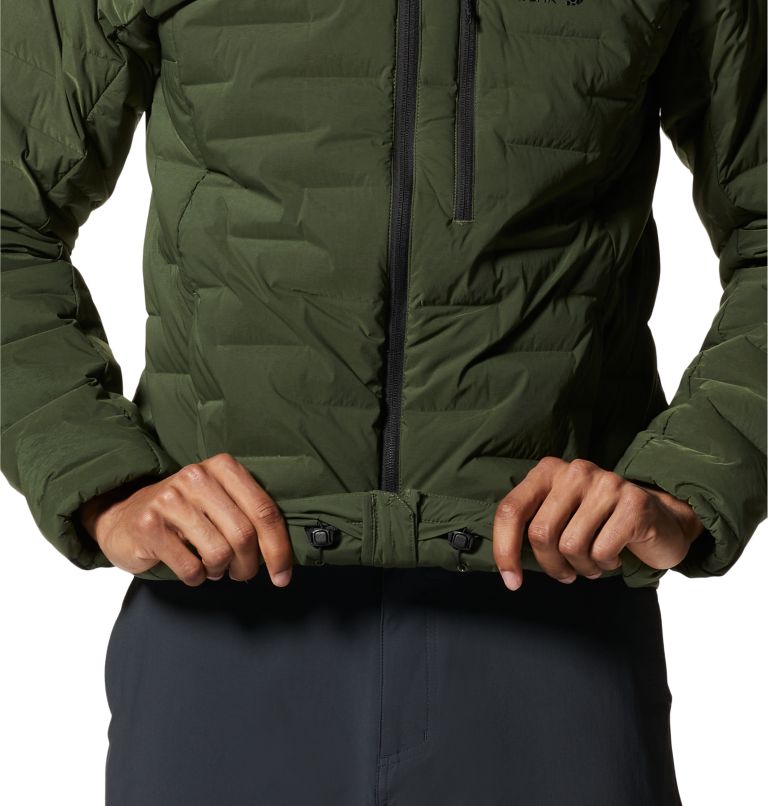 Green Men's Mountain Hardwear Stretchdown™ Hoodie | UK-354689