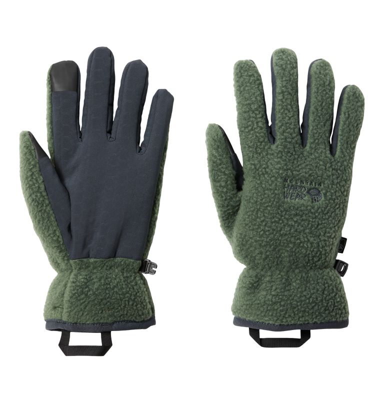 Green Women\'s Mountain Hardwear HiCamp Sherpa Gloves | UK-947215