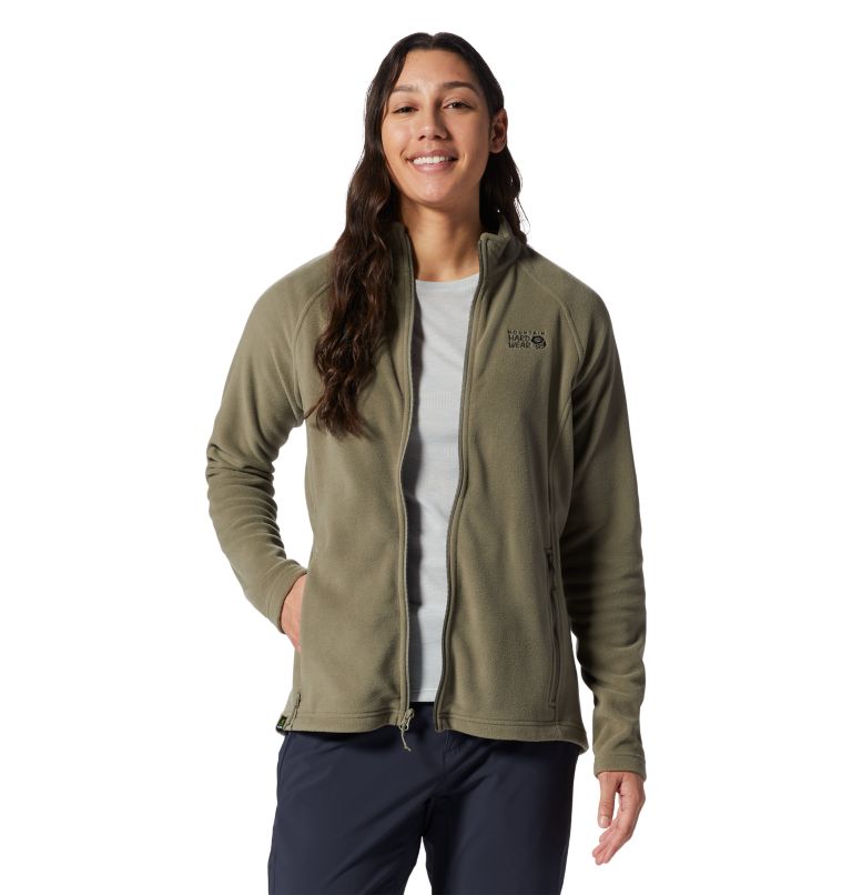 Grey Green Women's Mountain Hardwear Polartec® Fleece Jackets | UK-650149