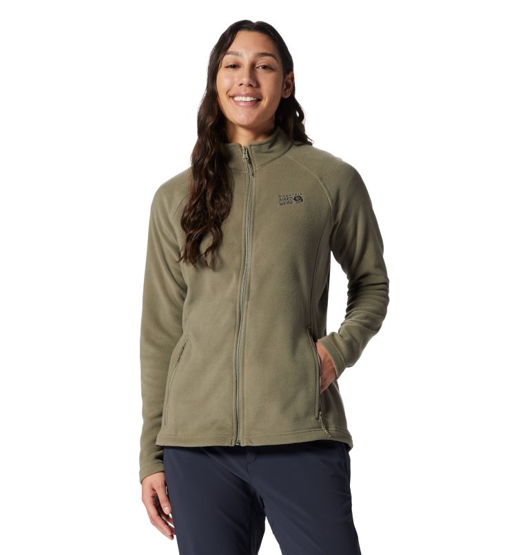 Grey Green Women\'s Mountain Hardwear Polartec® Fleece Jackets | UK-650149